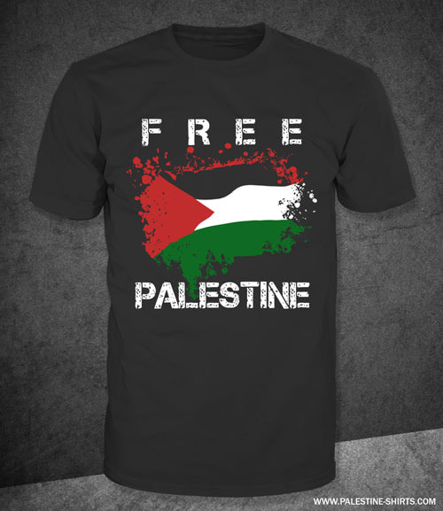 Mona Lisa Malaise Uitvoeren Free Palestine with grunge flag