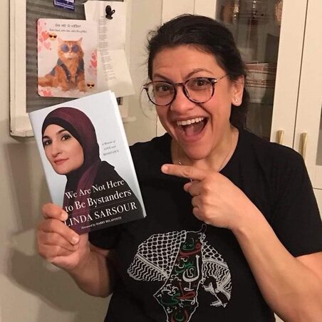 Rep. Rashida Tlaib (D., Mich.) was recently pictured sporting a t-shirt that portrays Palestine